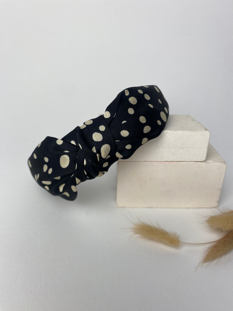 Dalmatian Black headband