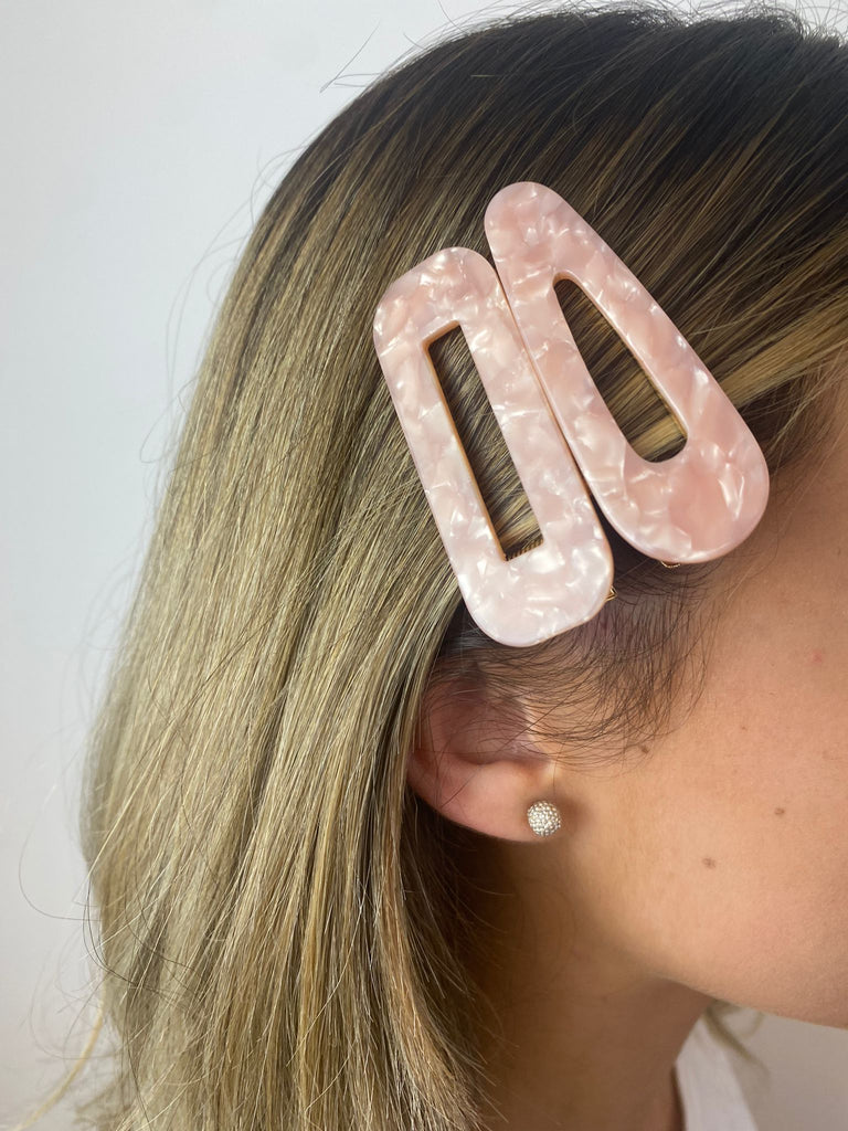 Baby pink duo -set of Hair Clips