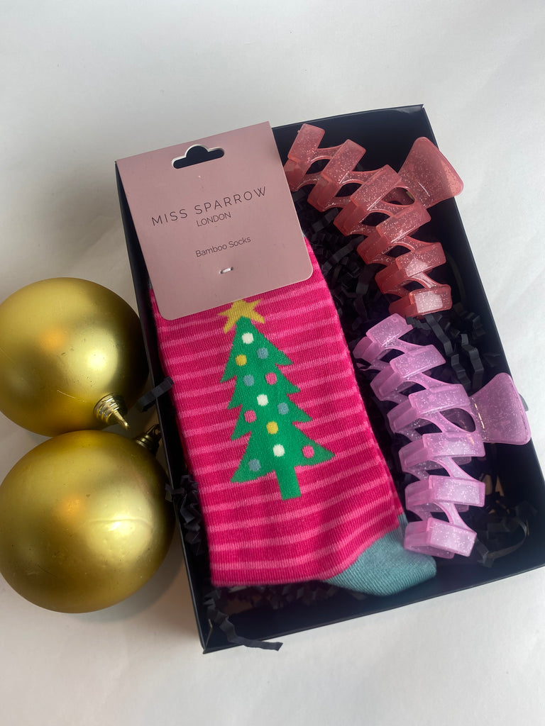 Christmas tree secret Santa gift box