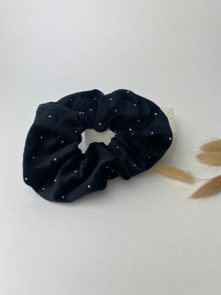 Black sparkle scrunchie