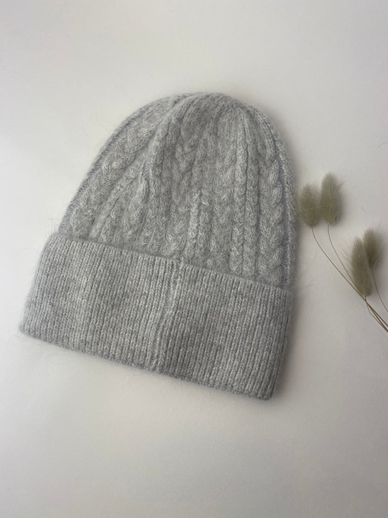 Grey knit hat
