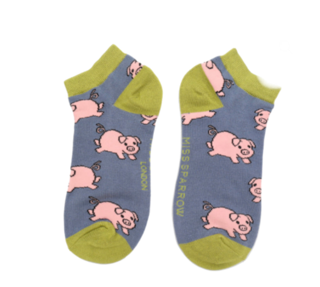 Pigs bamboo Trainer Socks